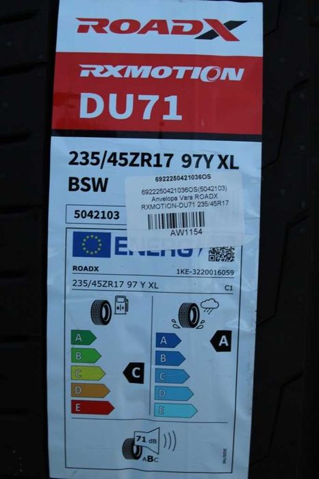 Anvelope vara noi 235/45R17 97Y, XL, ZR, RoadX, DOT 2025