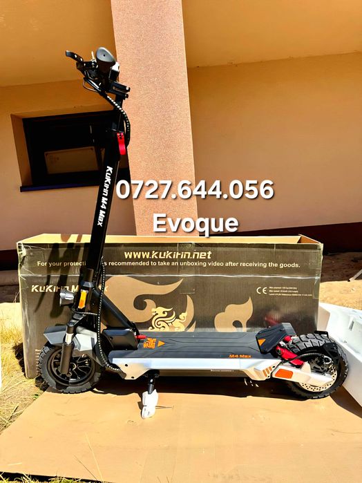 Trotineta electrica kukirin M4 MAX 53 KM/ora roti 10" NOUA 2026 18.2Ah