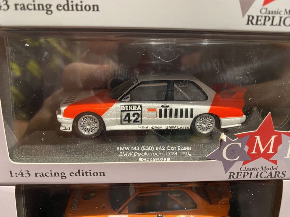 CMR BMW M3 (E30) machetă auto scara 1:43 an 1991 1992 DTM rally