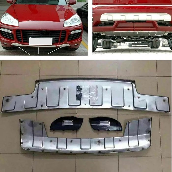 Предна и задна никелова дифузори за броня 
Porsche Cayenne
