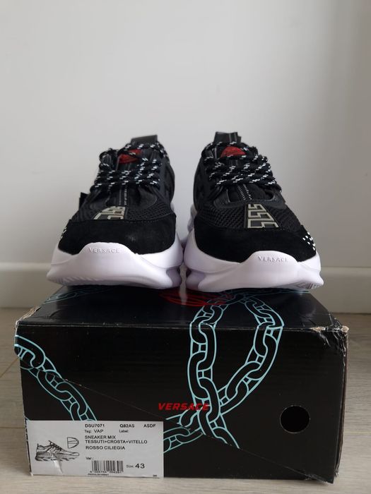 Versace Chain Reaction alb/negru - Marimea 43 - Cadoul Ideal - Urgent