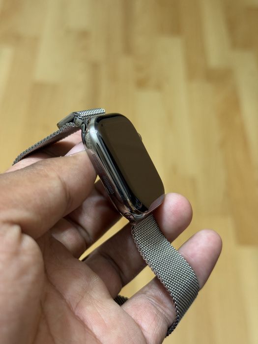 Apple watch 10 42мм titanium Milanese 100%