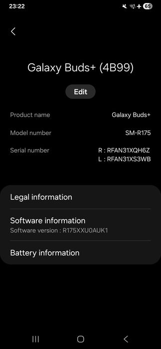 Bluetooth слушалки Samsung Galaxy Buds+ (4B99 - SM-R175)