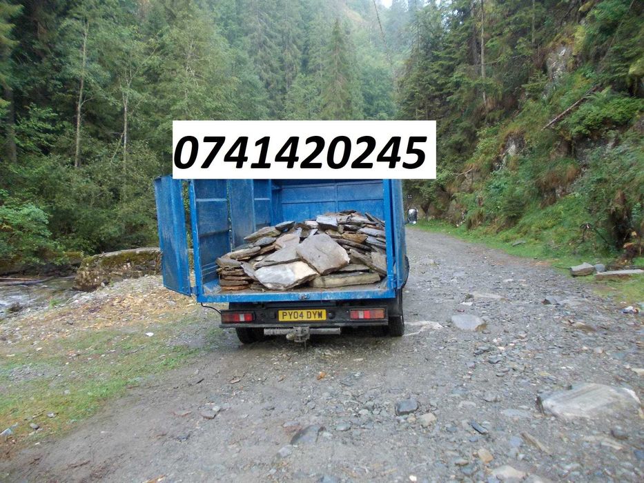 Calcar munte, piatra bolovani margaritar drenaj balastru, nisip, moluz