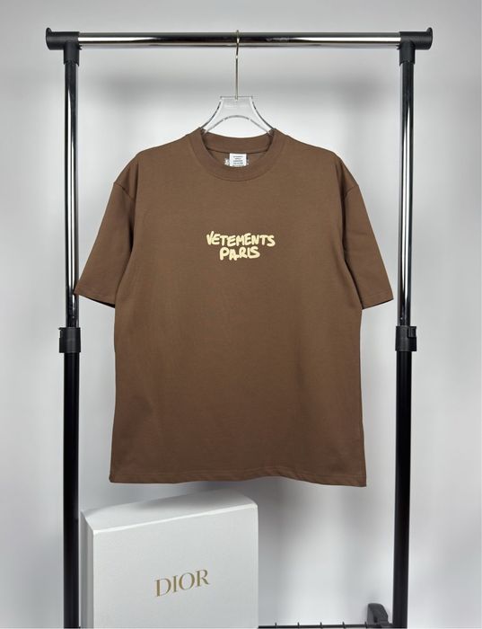 VETEMENTS Brown T-Shirt | Vetements Maro Tricou