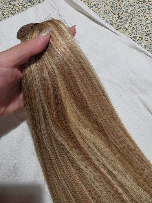 Естествена коса на стикери /руса/