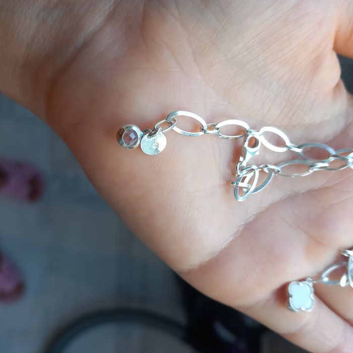 Синжир със детелинки сребро