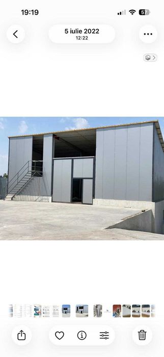 Închiriere Hală nouă 220 mp + Curte 250 mp | Panouri Solare | Centura Galați