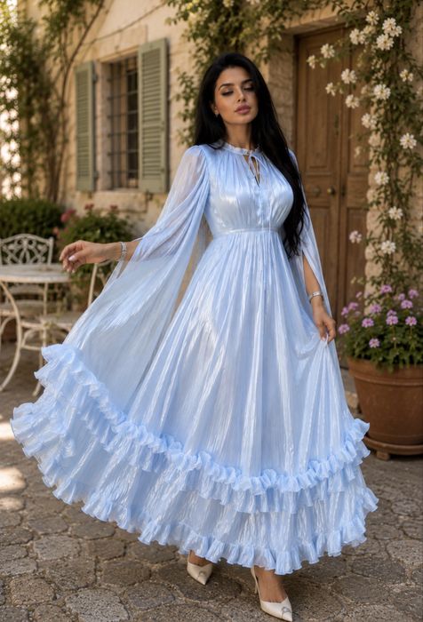 Rochie lunga de vara pentru detalii watspp mai multe modele