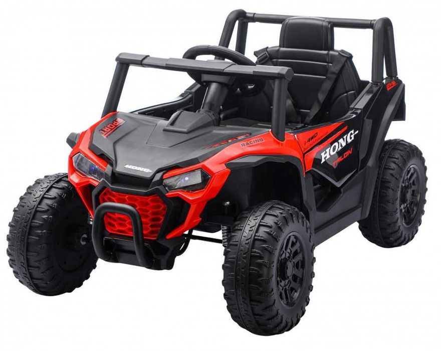 Masinuta electrica de teren pentru copii Nichiduta Off Road UTV Talon i-4WD Red cu telecomanda,acumulator 12V,scaun din piele,slow start,suspensii