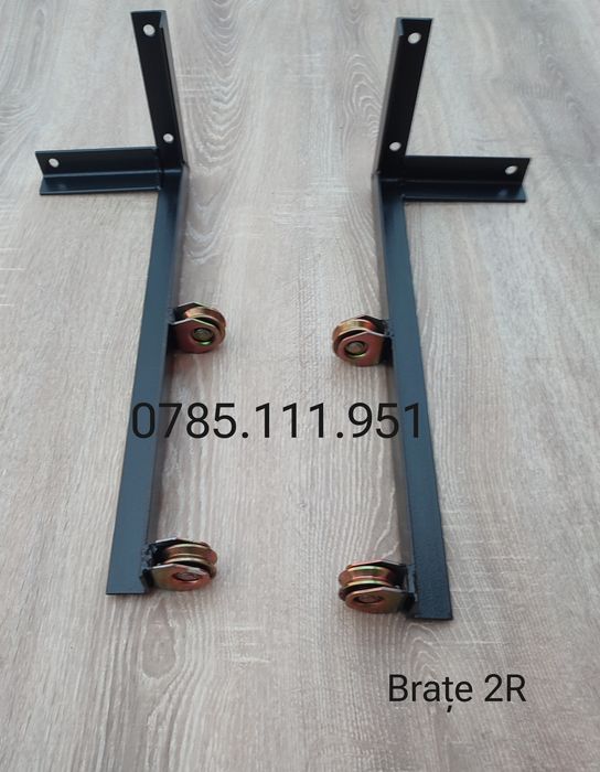 Suport rufe/ uscător/ consola cu scripeți metalici