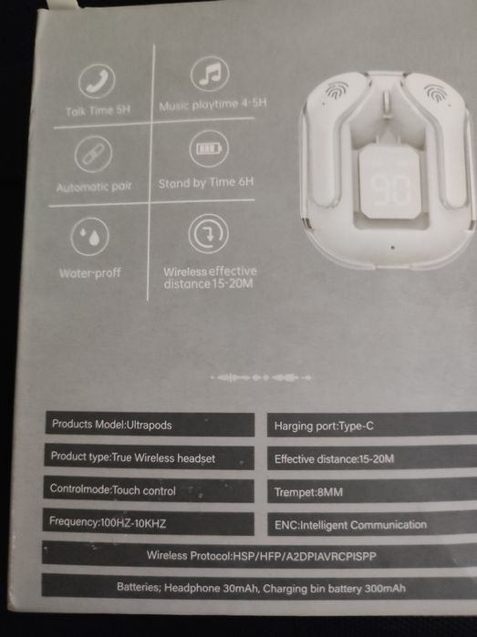 Беспроводные нушники Ultrapods max