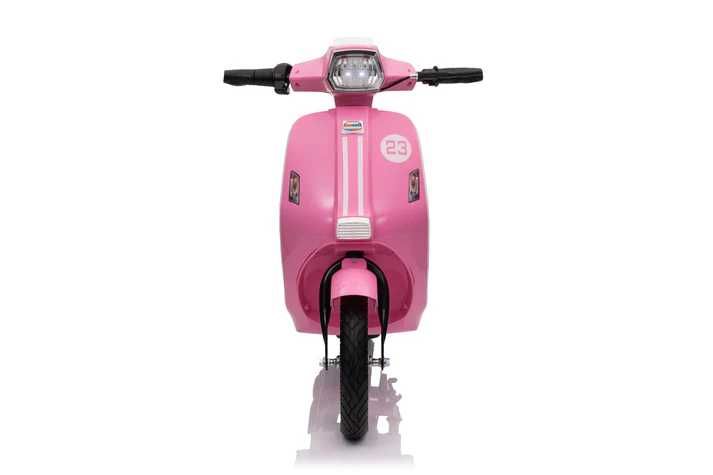 Scuter electric Kinderauto Retro, 350W, 24V 10Ah, roti gonflabile Pink