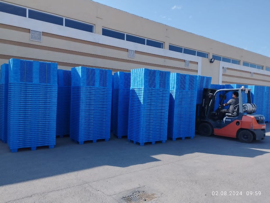 Поддоны Пластиковые Евро  новые.  раз. 1200х800х160 Цена  280000 сум.