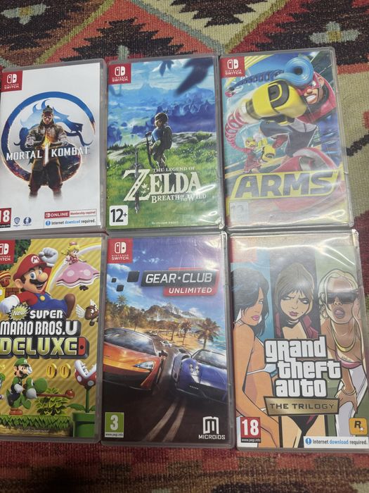 Продам игры для nintendo