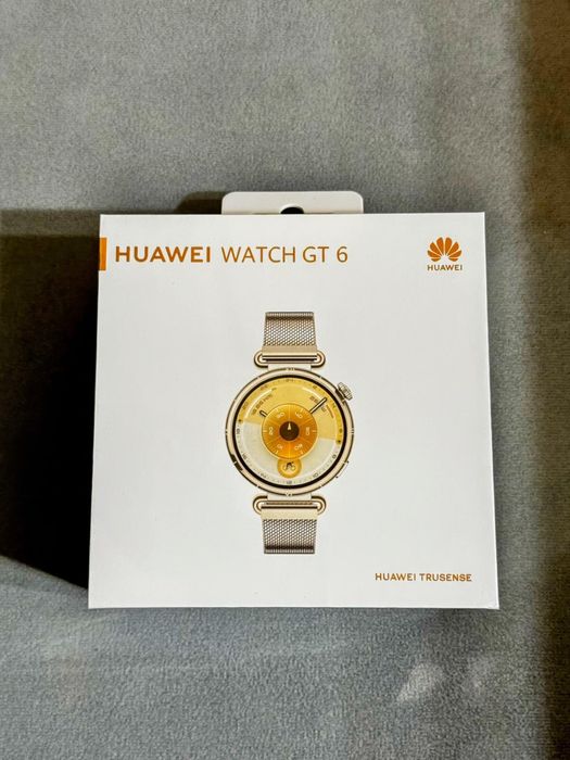 Huawei GT 6 gold 41 mm sigilat curea stainless steel