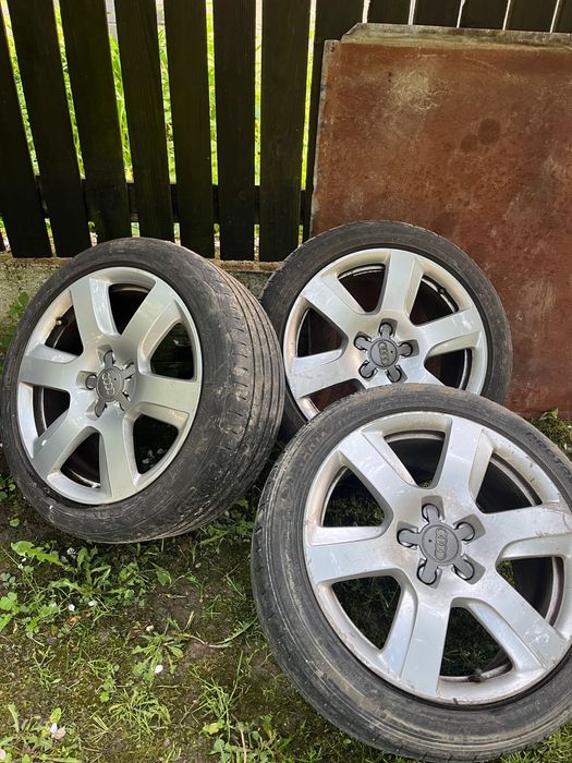 Jante Audi cu anvelope 244/45/ R17 de Vara/ Audi A3, A4, A5
