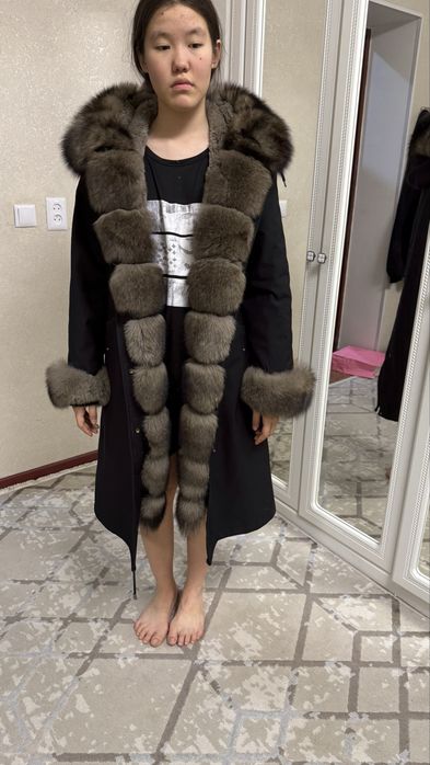 Парка с натуральным мехом