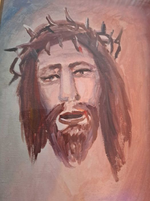 tablou pictura pe panza 46/36 cm semnat Giuliano