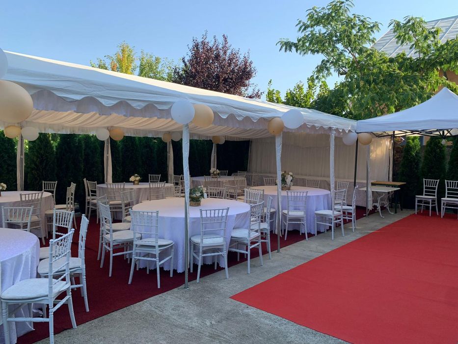 Corturi evenimente INCALZITE (30,50-60, 80-90 persoane,130 persoane)