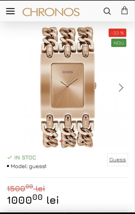 Ceas Guess dama stil bratara