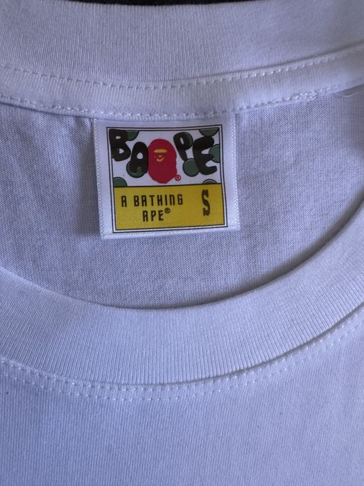 Bape X Chrome hearts tee white