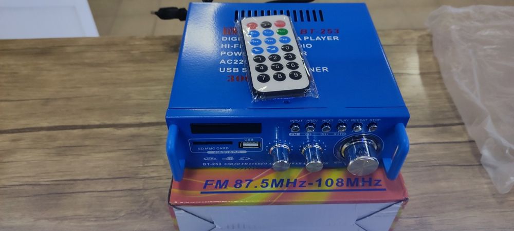 Усилитель + блютуз+флеш