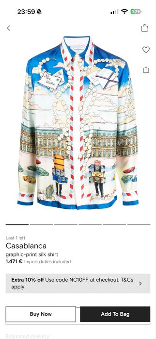 Копринени ризи Casablanca цената е за брой