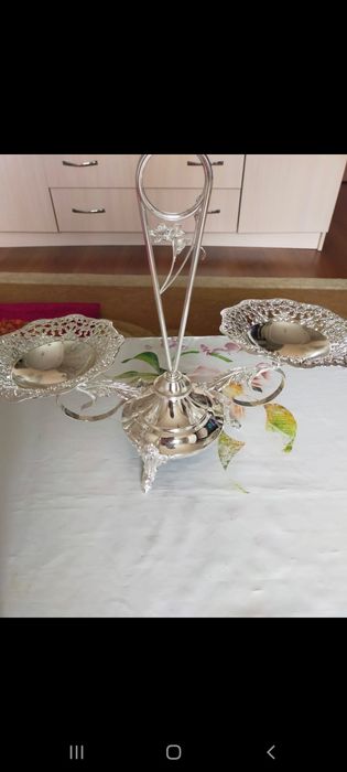 Менажница серебро новый