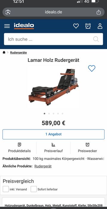 Aparat de vâslit inhouse