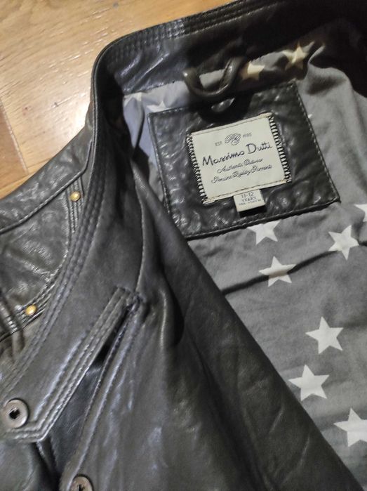 Естествена кожа яке Massimo Duti