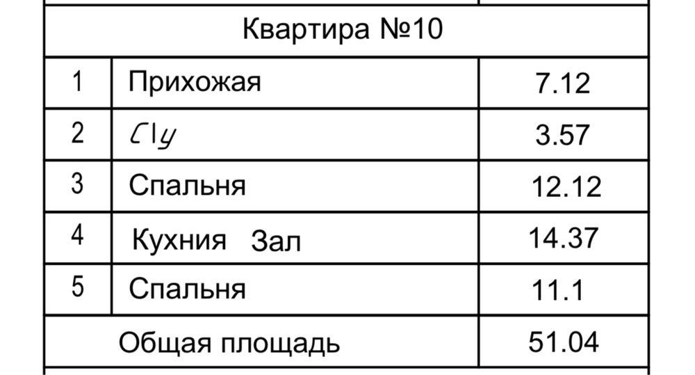 Новосройка 51 м2 2 этаж