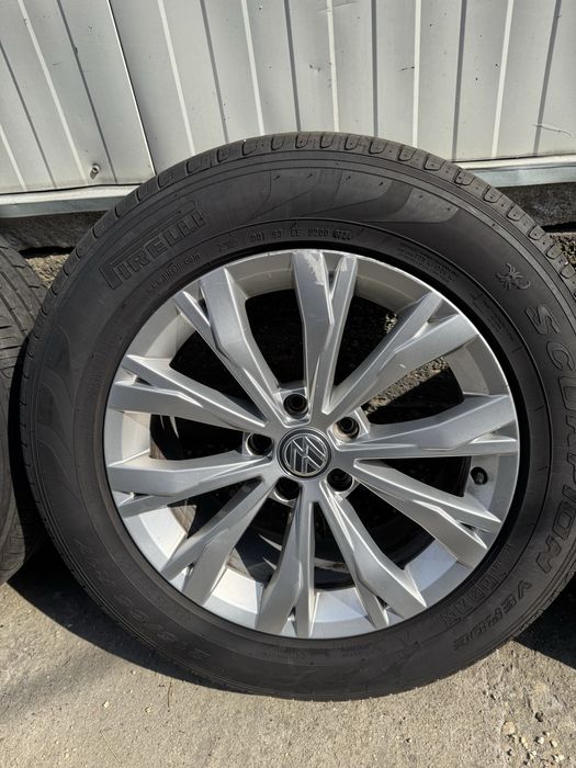 Jante Gama Wolksvagen R17 5NA601025 Et 40 cu anvelope de vara 215/65/17 Pirelli Scorpion Dot 2024 rulate maxim 1000 km rulate