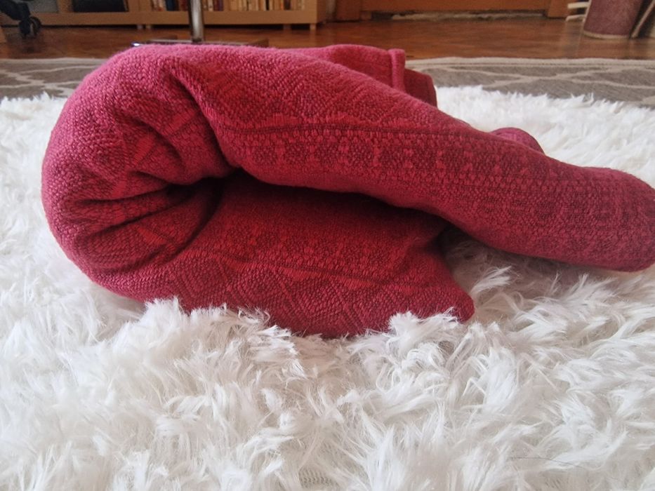 Wrap țesut de la Didymos, roșu burgund superb