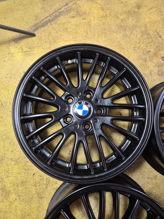 4 Jante Aliaj 5x120 17'' 7J ET 39 - OEM BMW Seria 1 Seria 3 E90 F30 F31 Seria 4 Seria 5 X1 X3 - Negru Lucios CA NOI !