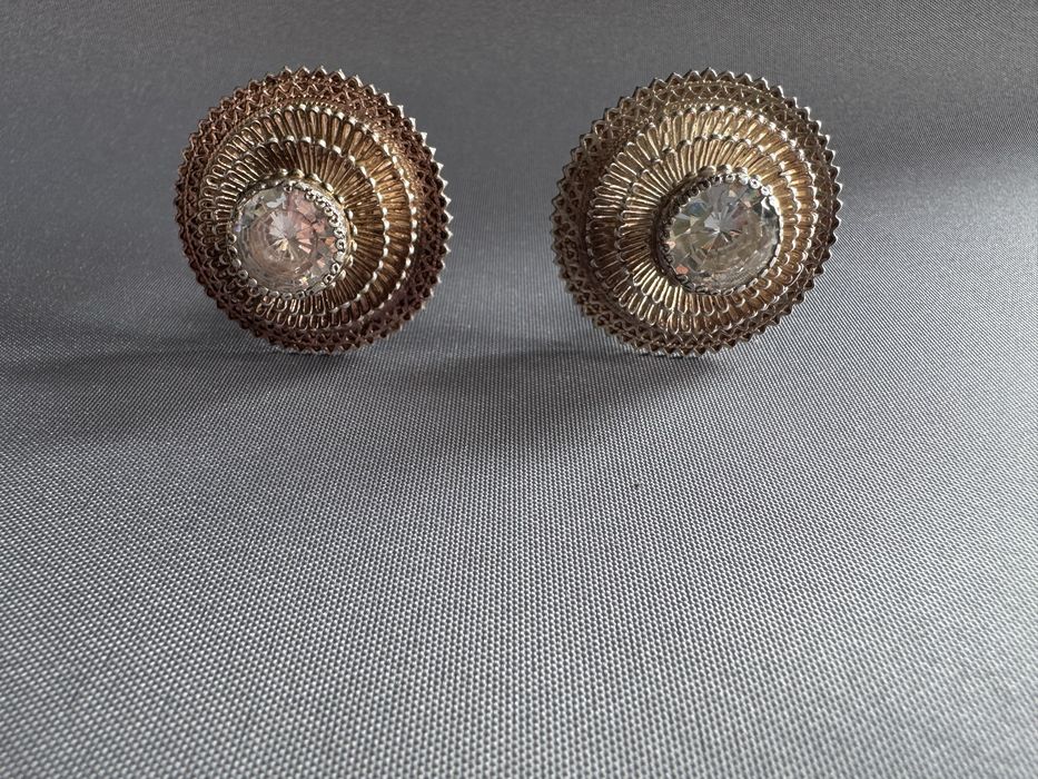 Cercei din argint si cubic zirconia