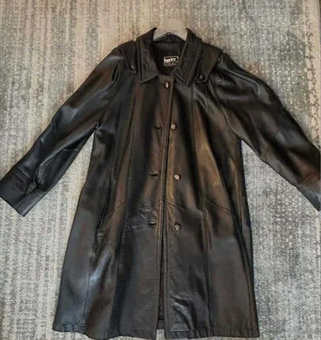 Palton dama piele naturala ROVEX, romanesc– CA NOU, Elegant, Clasic