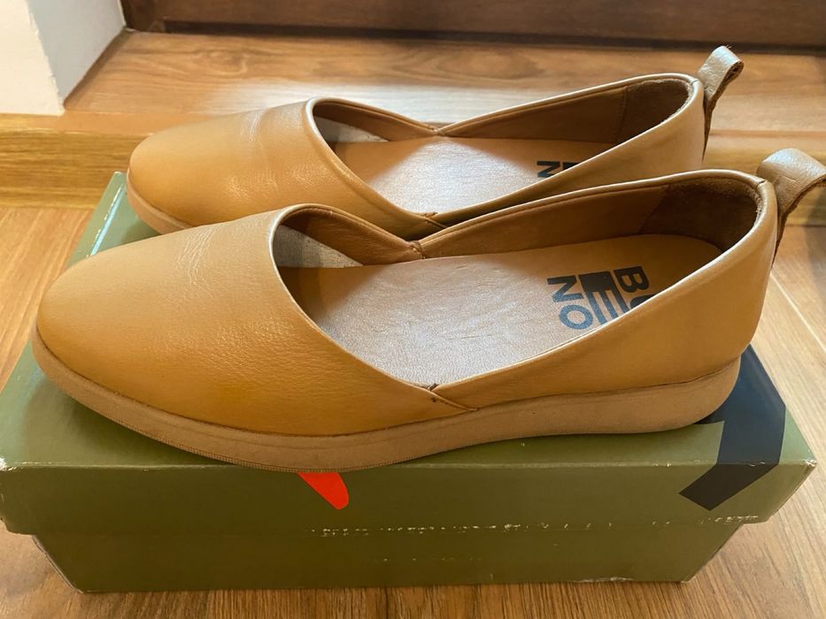 Balerini de damă Bueno Shoes, din piele maronie marimea 38