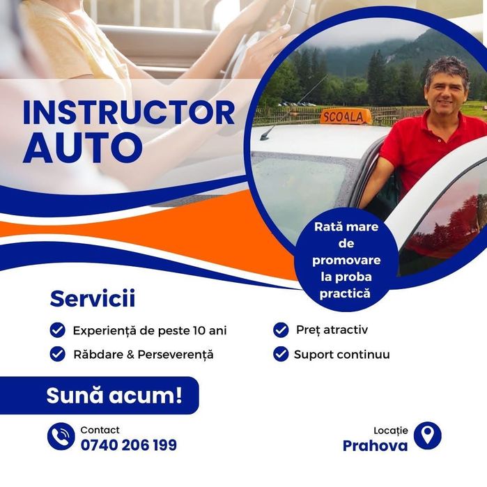 Instructor auto categoria B Ploiesti, jud. Prahova