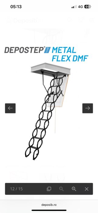 Scara pod extensibila din metal