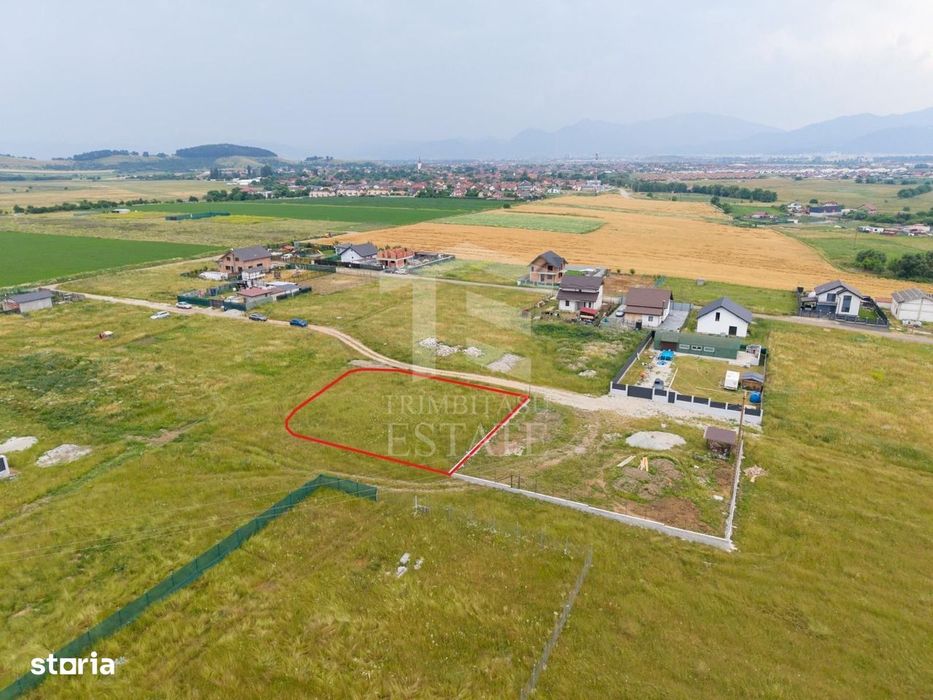 Sanpetru |Teren intravilan 733mp | 3 fronturi stradale