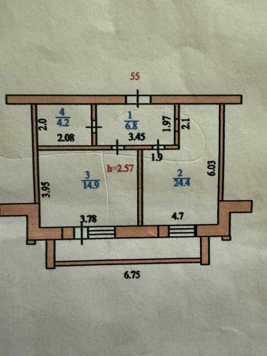 продам 1 комнатную квартиру
