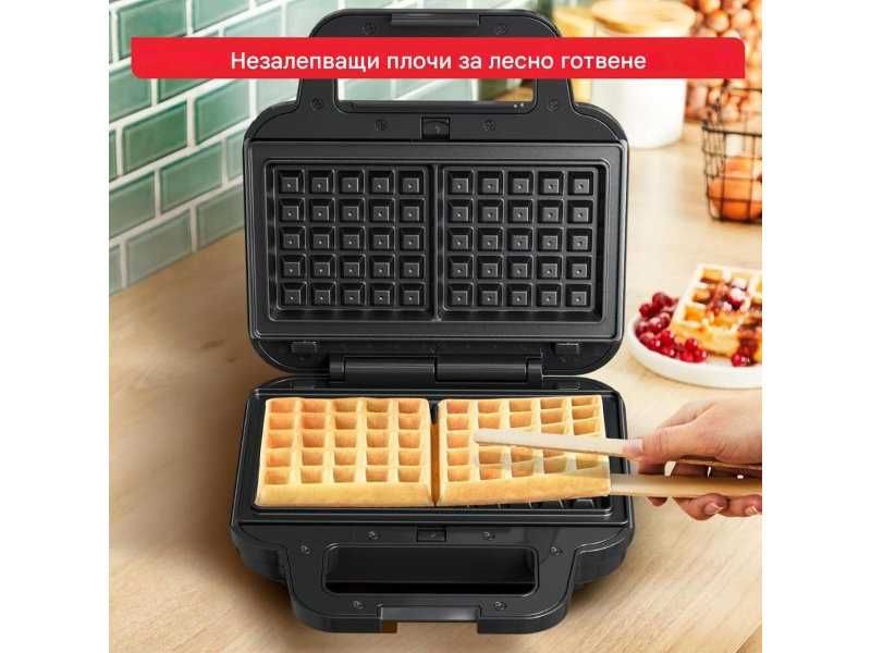Уред 3 в 1 за Сандвичи Гофрети и Грил Tefal UltraCompact SW383D10