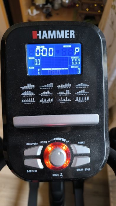 Bicicleta eliptica Hammer Crossfly ergometru, volanta 18kg, max 130kg