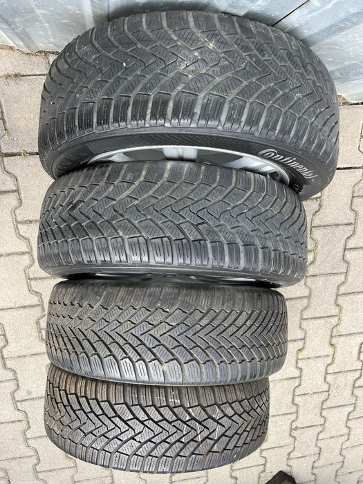 Jante aliaj 5x112mm, anvelope iarna 205/55 R16 Audi A3, A4, VW, Seat, Skoda