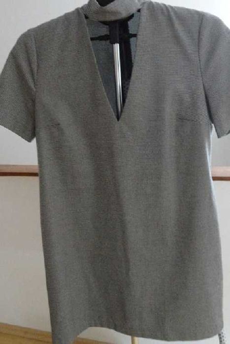 Rochie casual din stofa sare si piper 38-40