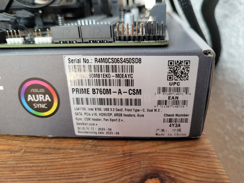 Kit intel i5 12500, Asus B760m, 12Gb ddr5 patriot, video rtx 5050