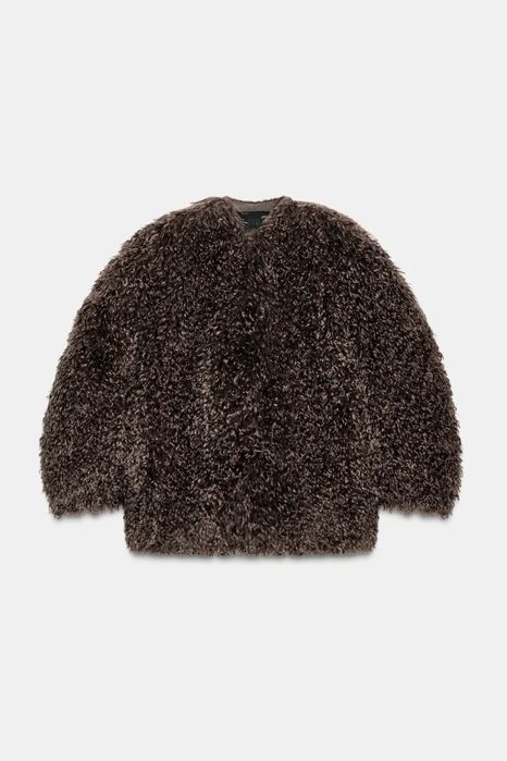 Палта от изкуствен косъм ZARA