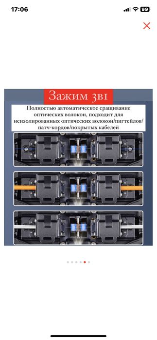 Аппарат для спайки оптоволокна б/у
