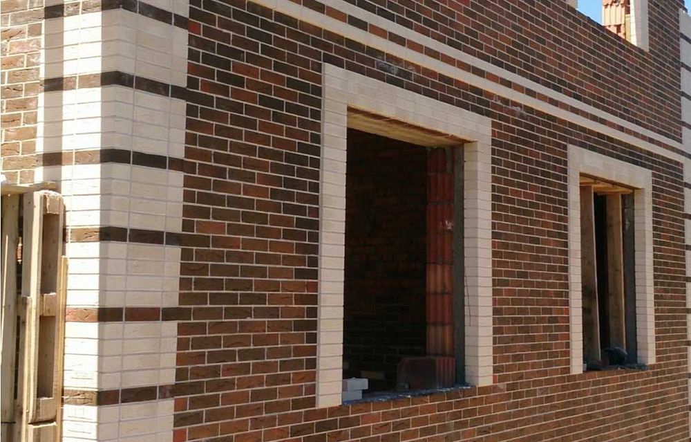 Облицовка клинкерным кирпичом